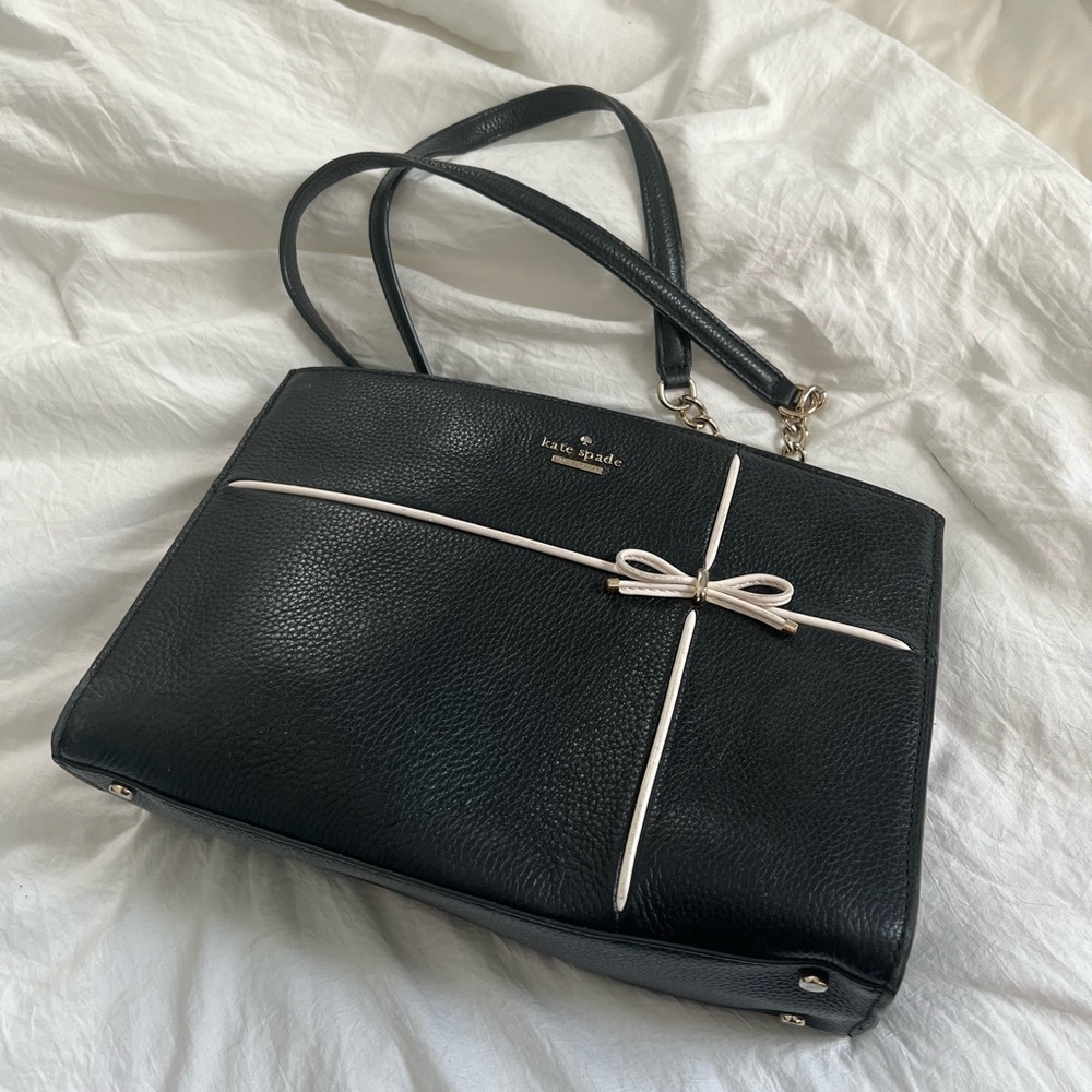 Kate Spade New York Small Purse Black with Bow